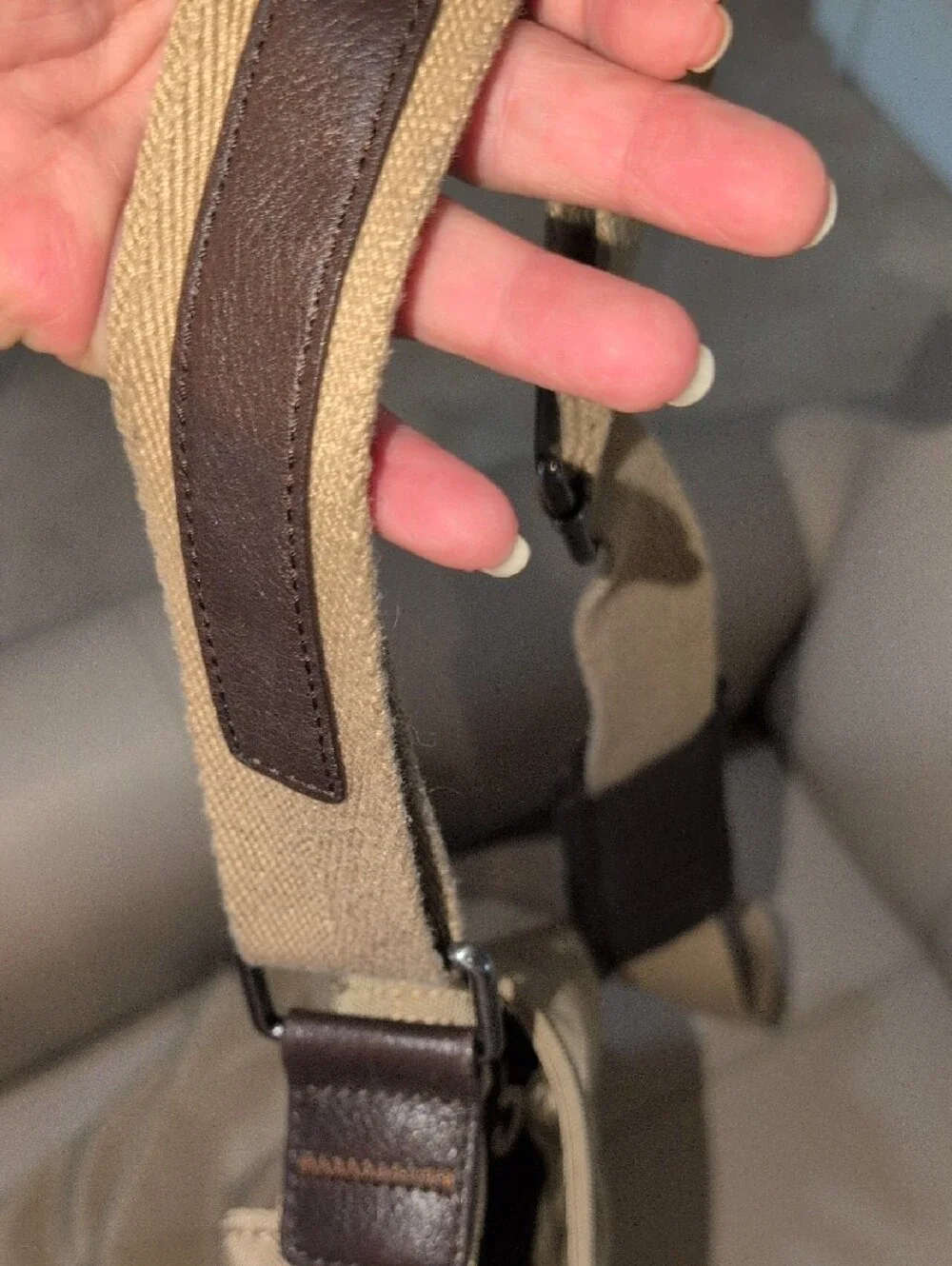 Banana Republic Beige And Brown Laptop Messenger Bag